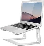 [Orionstar] Laptop Stand Aluminum Laptop Riser Compatible with Apple Mac MacBook Air Pro 10 to 15.6 Inch Notebook Computer, Ergonomic Elevator Holder, Silver