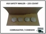 225 Pack #10 Self Adhesive Corrugated Safety Mailers for Coins, Jewelry, Cards