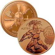Jig Pro Shop Warrior Series 1 oz .999 Pure Copper Round/Challenge Coin