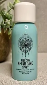 Base Labs Piercing Aftercare Spray | Saline Solution for Piercings, Bumps | 4 oz
