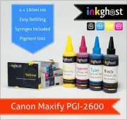 PGI2600 refill Cartridges compatible with Canon MB5060 MB5360 IB4060 400ml Inks