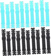 HAMPPLIES 20pcs Mask Ear Rope Buckles Strap Hooks for Comfortable Wear Reducing Ear Pressure for Adults and Boys and Girls Practical Design