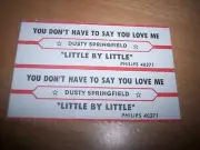 2 Dusty Springfield You Don't Have To Say/Little By Little Jukebox Title Strips
