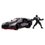 SpiderMan Venom W/ 2008 Dodge Viper SRT10 1:24 Scale Die-Cast Vehicle Toy
