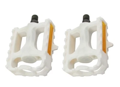 ALTA Bicycle M.T.B Pedals 861 1/2" BMX Mountain Bike Beach Cruiser WHITE