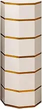 360° Rotating Shoe Rack Organizer 15 Tiers Perfect for Small Spaces Modern Vertical Display Tower to Save Entrance Space (Gold,210CM)