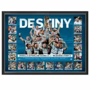 CRONULLA SHARKS 2016 PREMIERS FRAMED NRL SPORTS PRINT GALLEN BARBA THURSTON BIRD