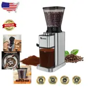 Electric Anti-Static Burr Coffee Grinder with 8.82oz Hopper for Perfect Espresso