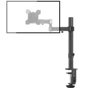 Monitor Mount Single Fully Adjustable Arm Fits One Screen 13-32 inch 22lbs fo...