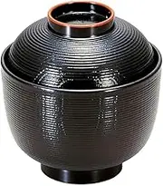[TA] 3 inch (100 mm) Zelkova Small Suction Bowl, Black Tenshi | Small Suction Bowl [3.6 x 3.8 x 3.8 inches (9.3 x 9.6 cm) (220cc)]