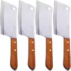 Kiwi No.830 Cleaver Knife with Wood Handle