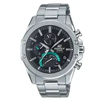 在飛比找蝦皮商城優惠-【CASIO】EDIFICE 薄型藍牙太陽能不鏽鋼錶-黑面(