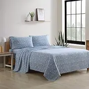 Eddie Bauer - Flannel Collection - Cotton Bedding Sheet Set, Pre-Shrunk & Brushed for Extra Softness, Comfort, and Cozy Feel, Twin, Birch Forest