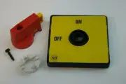 AB IEC CONTROL AND LOAD SWITCH ACTUATOR, TYPE L, YELLOW/RED, 64MM X 64MM, LEGEND