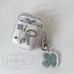 A.CE 韓國INS小眾可愛貓咪AIRPODS1/2無線藍牙保護套AIRPODS PRO軟殼套