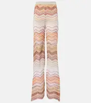 [Missoni] Missoni Zigzag lamé wide-leg pants AU 8 multicoloured