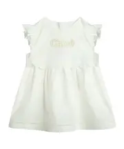 Round neck dress 2,3,36M White