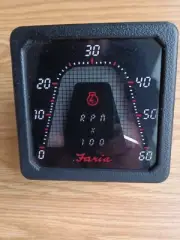 FARIA 1980'S " DIGITAL" BOAT TACHOMETER 0-6000RPM TU-6 US MARINE BAYLINER