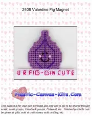 Valentine's Day Fig Magnet-Plastic Canvas Pattern/Kit