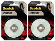 3 Pack - 3M Scotch Indoor Double-Sided Mounting Tape, 1/2 in x 80 in