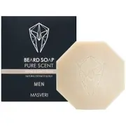 Masveri Beard Soap Pure Scent - smoothing and strengthening beard soap, 100 g