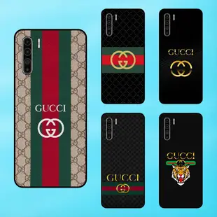 手機殼 Oppo Reno 3 黑色邊框時尚 Gucci 品牌