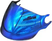 for OF562 Unisex Motorcycle Helmet Visor Lens Half Face Motorbike Helmet Lens Visor Windshield Protective Cover Replacement Flip Up Face Visor Lens(Tea Blue)