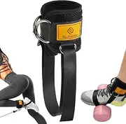 ELEAMY Ankle Straps for Dumbbells Weights and Cable Machines, Adjustable Weights, Foot Dumbbell Attachment, Tibialis Trainer, Leg Extensions for Women and Men