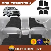6D Diamond Car Floor Mats for Ford Territory 2004-2011 Ultimate Set - Heavy Duty Carpet Liner