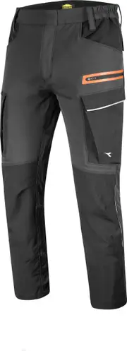 Diadora Utility Hybrid Cargo, workwear pants , color: Black/Dark Grey , size: 3XL