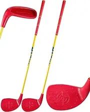 HOTWIND Backyard Golf Game Clubs 2 Pack with 5”x 3.5” Oversize Heads and Lightweight Carbon Shaft for Adults Play Outdoor Golf Yard Game in Grass Parks and Yards Hit Plastic and Foam Balls