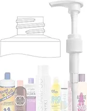 Professional Universal FIT Shampoo Pump Bottle Dispenser (200ml - 750ml) for 24mm Neck Bottles, Adjustable Length Lotion and Liquid Soap Dispenser Pump NYK1 Shampoo Dispenser - Dispenses 4ml Dose