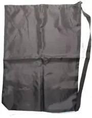 LAUNDRY BAG black drawstring polyester storage college clothes NEW