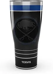 Tervis Traveler NHL Buffalo Sabres - Night Game Triple Walled Insulated Tumbler Travel Cup Keeps Drinks Cold & Hot, 30oz, Stainless Steel
