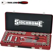 Sidchrome 41 Pce Metric & AF 1/2" Drive Socket Set 8-32mm 3/8 - 1-1/4" SCMT14104