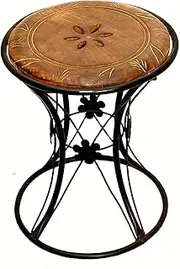 [MITRIA TRADERS] Table/Cup Stool/Wooden Coffee Table/Wood End Table/Corner Table Wooden & Wrought Iron