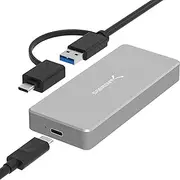 SABRENT USB 3.1 Aluminum Enclosure for M.2 NVMe SSD in Gray (EC-NVME).