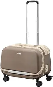 Gex Osoto Colofy M Mocha Lightweight Anti-Jump Belt Fastening Suitcase Carrying Type for Pets