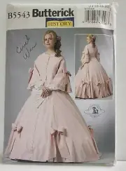 Butterick 5543 Civil War Era Gown Costume Pattern 14-20