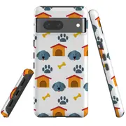 For Google Pixel 7 Case Tough Protective Cover Dog Houses