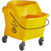 35-quart Yellow Mop Bucket, Wringer Eliminates the need for a Handle