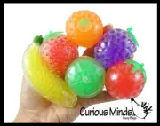 6 Fruit Squeezy Bead Filled Squeeze Stress Ball