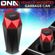 Car Mini Trash Box Portable Dustbin Vehicle Waste Garbage Can Bin Holder Red