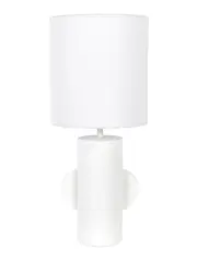 Basel 1 Light Table Lamp in White