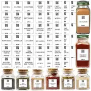 Spices Jar Preprinted - 120 pcs Minimalist Spice Labels Stickers Preprinted