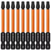 T25 Torx Bits, 10PCS T25 Impact Torx Bit Set Security Torx Bit Set Tamper Res...