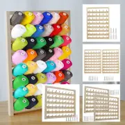 Wooden Thread Holder 48/54 Spool Wooden Thread Rack Wall Mounted Sewing KoLxk