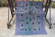 Patchwork Kantha Quilt Cotton Indian Kantha |Cotton Kantha Bedspread Throw Quilt