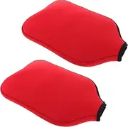 ibasenice 2pcs Pickle Racket Cover Paddle Bag Paddle Wrap Paddle Sleeve Paddle Shield Racket Pouch Paddle Cover Paddle Holder Racket Case Racket Sleeve Paddle Jacket Bat Sleeve Red Neoprene
