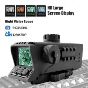 Night Vision Scope Mount Hunting Optical 3.5x32 Digital Infrared Camera Reticle